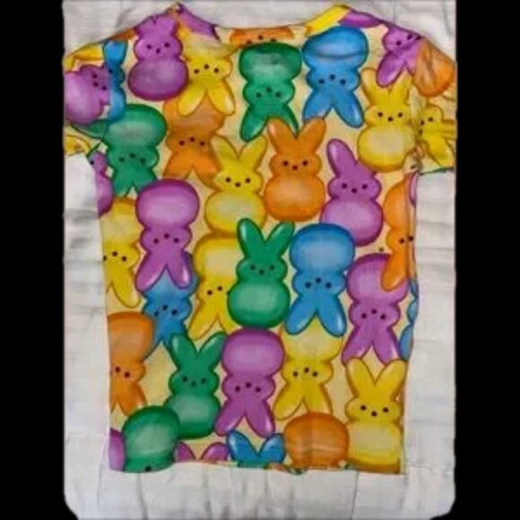 NWOT PAJAMA SET!!! bunny rabbit cotton kids pajama set unisex intl size 5-7 🎉🥳 - Picture 2 of 9